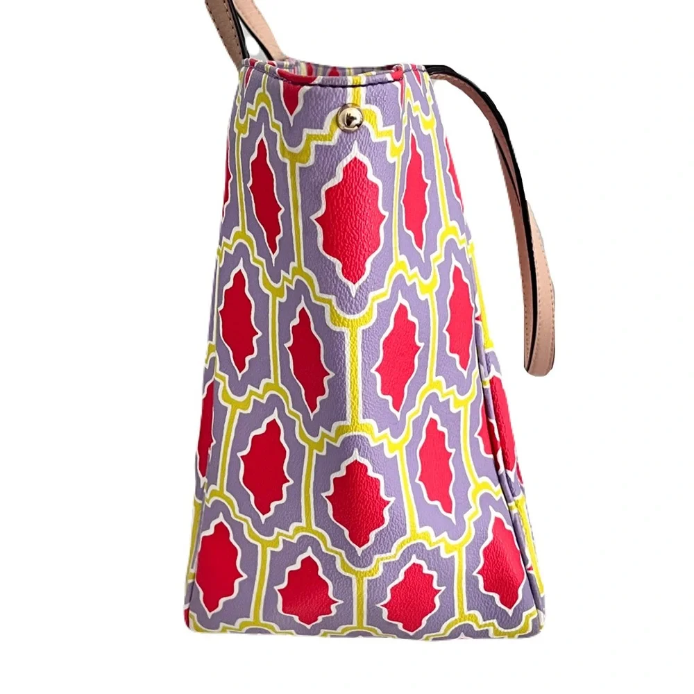 Kate Spade Multicolor ‘Michelle Cabana Tile’ Adjustable Tote Bag